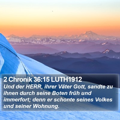 2 Chronik 36:15 LUTH1912 Bible Verse Image