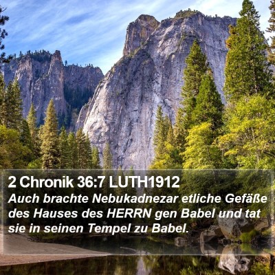 2 Chronik 36:7 LUTH1912 Bible Verse Image