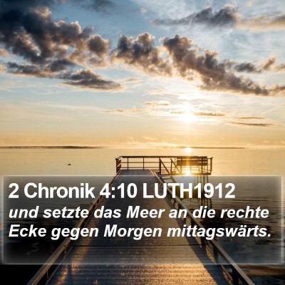 2 Chronik 4:10 LUTH1912 Bible Verse Image