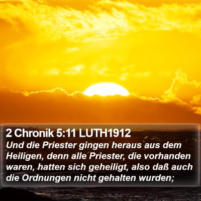 2 Chronik 5:11 LUTH1912 Bible Verse Image