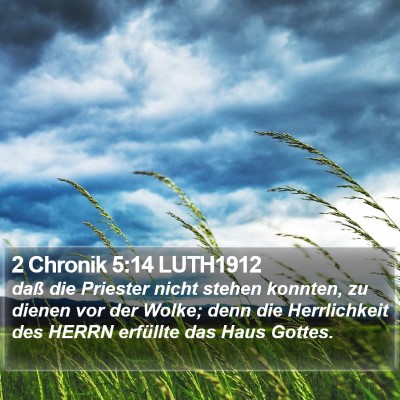 2 Chronik 5:14 LUTH1912 Bible Verse Image