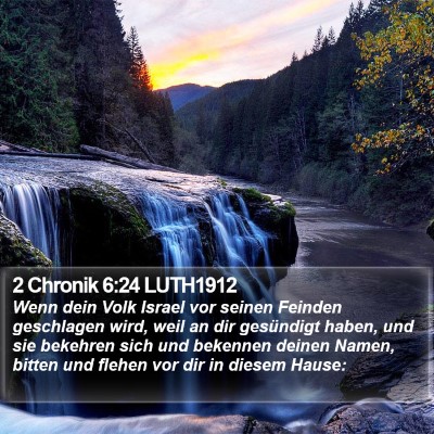 2 Chronik 6:24 LUTH1912 Bible Verse Image