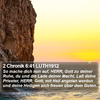 2 Chronik 6:41 LUTH1912 Bible Verse Image