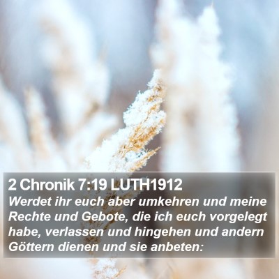 2 Chronik 7:19 LUTH1912 Bible Verse Image