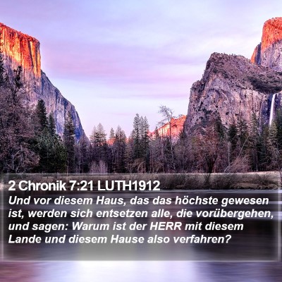 2 Chronik 7:21 LUTH1912 Bible Verse Image