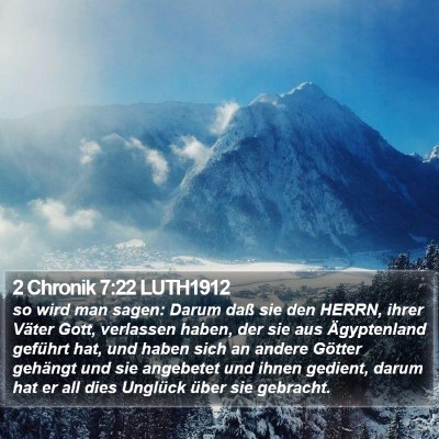 2 Chronik 7:22 LUTH1912 Bible Verse Image