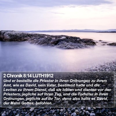2 Chronik 8:14 LUTH1912 Bible Verse Image