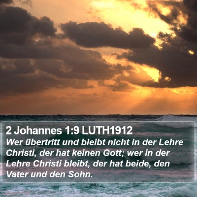 2 Johannes 1:9 LUTH1912 Bible Verse Image