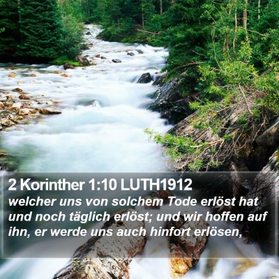 2 Korinther 1:10 LUTH1912 Bible Verse Image