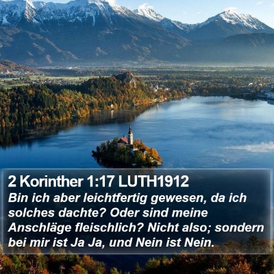 2 Korinther 1:17 LUTH1912 Bible Verse Image