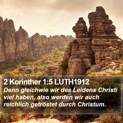 2 Korinther 1:5 LUTH1912 Bible Verse Image