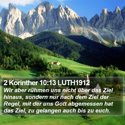 2 Korinther 10:13 LUTH1912 Bible Verse Image