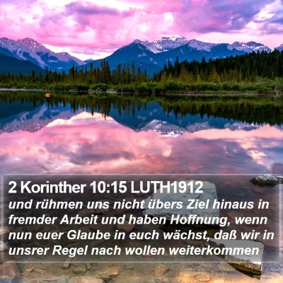 2 Korinther 10:15 LUTH1912 Bible Verse Image