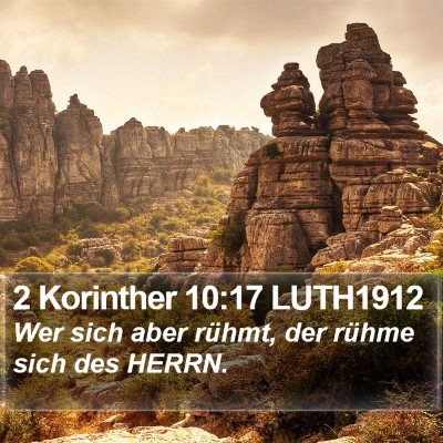 2 Korinther 10:17 LUTH1912 Bible Verse Image