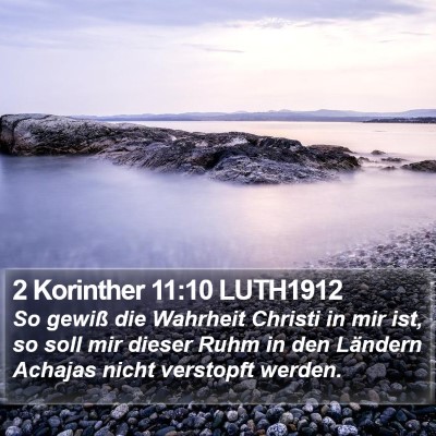 2 Korinther 11:10 LUTH1912 Bible Verse Image
