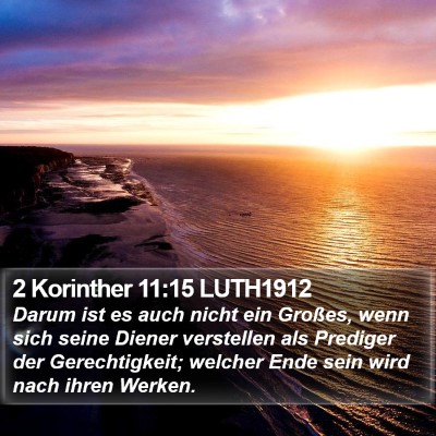 2 Korinther 11:15 LUTH1912 Bible Verse Image