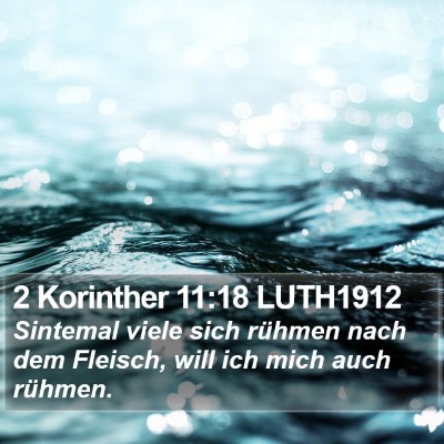 2 Korinther 11:18 LUTH1912 Bible Verse Image
