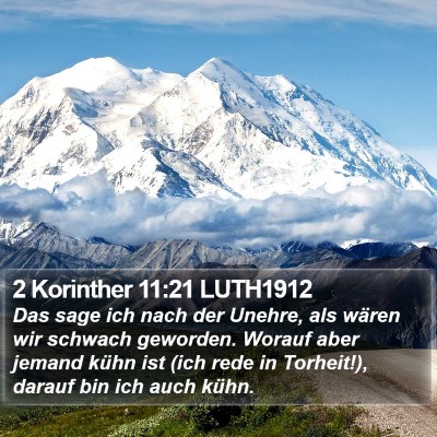 2 Korinther 11:21 LUTH1912 Bible Verse Image
