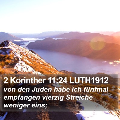 2 Korinther 11:24 LUTH1912 Bible Verse Image