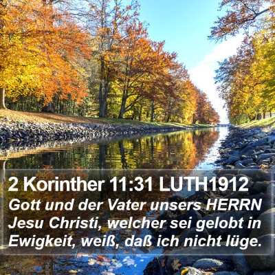 2 Korinther 11:31 LUTH1912 Bible Verse Image