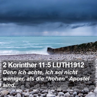 2 Korinther 11:5 LUTH1912 Bible Verse Image