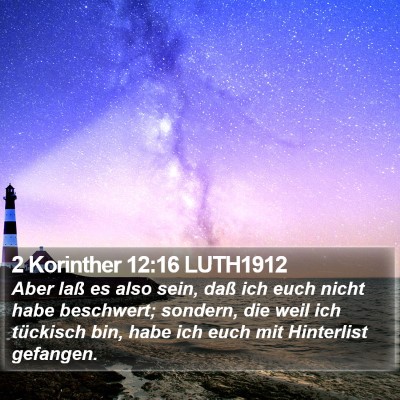 2 Korinther 12:16 LUTH1912 Bible Verse Image