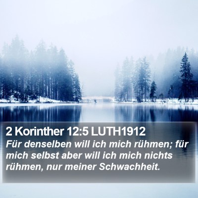 2 Korinther 12:5 LUTH1912 Bible Verse Image