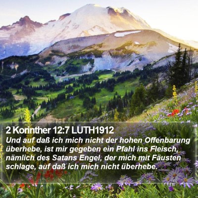 2 Korinther 12:7 LUTH1912 Bible Verse Image