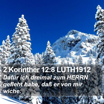 2 Korinther 12:8 LUTH1912 Bible Verse Image