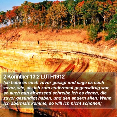 2 Korinther 13:2 LUTH1912 Bible Verse Image