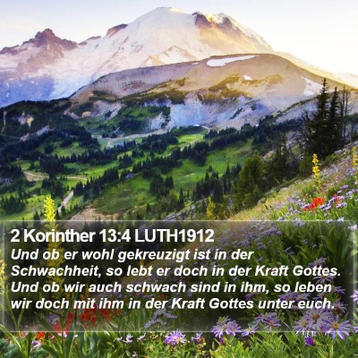 2 Korinther 13:4 LUTH1912 Bible Verse Image
