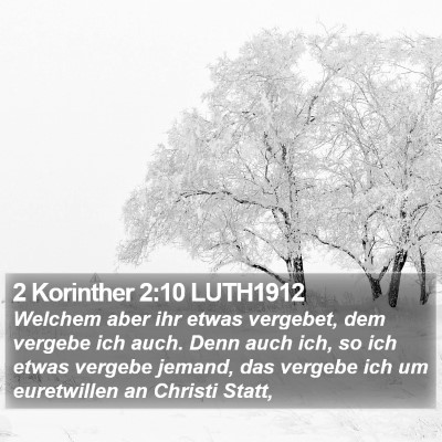 2 Korinther 2:10 LUTH1912 Bible Verse Image