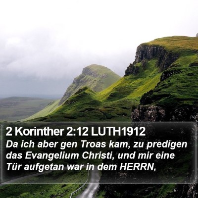 2 Korinther 2:12 LUTH1912 Bible Verse Image