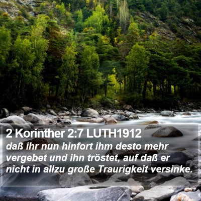 2 Korinther 2:7 LUTH1912 Bible Verse Image