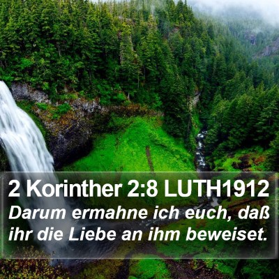 2 Korinther 2:8 LUTH1912 Bible Verse Image