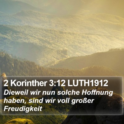 2 Korinther 3:12 LUTH1912 Bible Verse Image