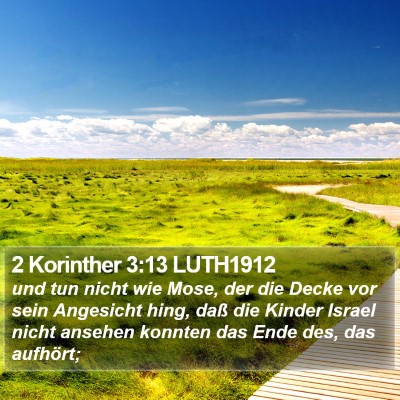 2 Korinther 3:13 LUTH1912 Bible Verse Image