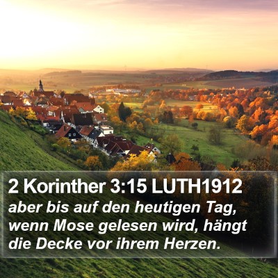 2 Korinther 3:15 LUTH1912 Bible Verse Image