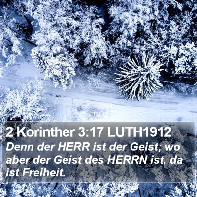 2 Korinther 3:17 LUTH1912 Bible Verse Image