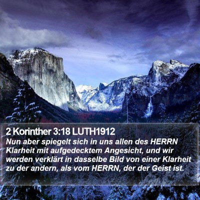 2 Korinther 3:18 LUTH1912 Bible Verse Image