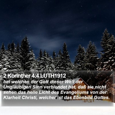 2 Korinther 4:4 LUTH1912 Bible Verse Image