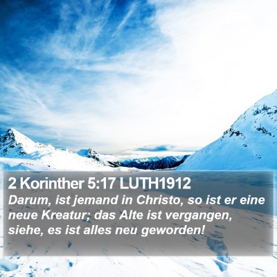 2 Korinther 5:17 LUTH1912 Bible Verse Image