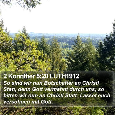 2 Korinther 5:20 LUTH1912 Bible Verse Image