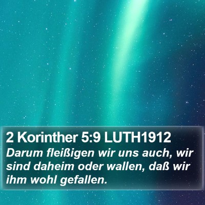 2 Korinther 5:9 LUTH1912 Bible Verse Image
