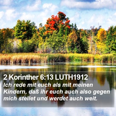 2 Korinther 6:13 LUTH1912 Bible Verse Image