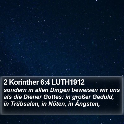 2 Korinther 6:4 LUTH1912 Bible Verse Image