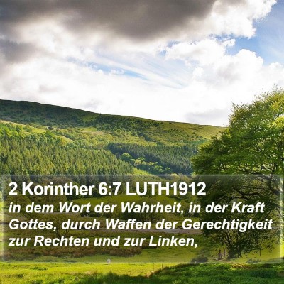 2 Korinther 6:7 LUTH1912 Bible Verse Image
