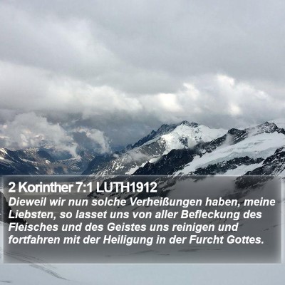 2 Korinther 7:1 LUTH1912 Bible Verse Image