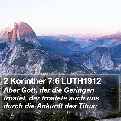2 Korinther 7:6 LUTH1912 Bible Verse Image