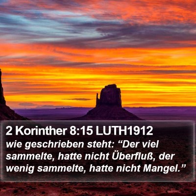 2 Korinther 8:15 LUTH1912 Bible Verse Image